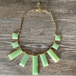 Beautiful gold and green necklace
